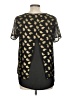 MICHAEL Michael Kors 100% Polyester Gold Short Sleeve Blouse Size M - photo 2