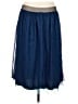 Reverse Solid Blue Casual Skirt Size 6 - photo 1