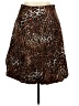 Ellen Tracy 100% Silk Animal Print Brown Silk Skirt Size 14 - photo 2