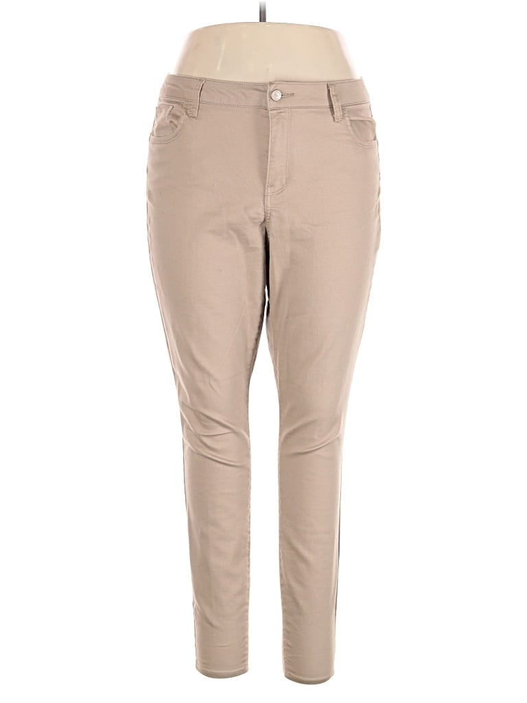 Pre-owned Wax Jean Khakis In Tan