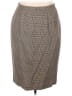 Amanda Smith Houndstooth Brown Tan Formal Skirt Size 18 - photo 1