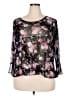 Ultra Teeze Black 3/4 Sleeve Blouse Size 2X - photo 1