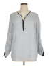 Elementz 100% Polyester Blue Long Sleeve Henley Size XL - photo 1