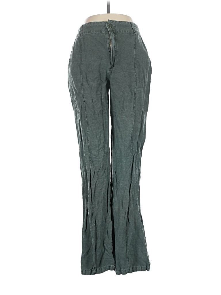 Pre-owned Unbranded Linen Pants In Green
