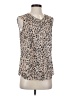 Etcetera 100% Silk Tan Sleeveless Silk Top Size 4 - photo 1