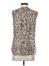 Etcetera 100% Silk Tan Sleeveless Silk Top Size 4 - photo 2
