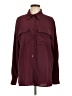 Shein Solid Burgundy Long Sleeve Blouse Size 12 - photo 1