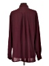 Shein Solid Burgundy Long Sleeve Blouse Size 12 - photo 2