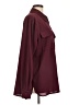 Shein Solid Burgundy Long Sleeve Blouse Size 12 - photo 4