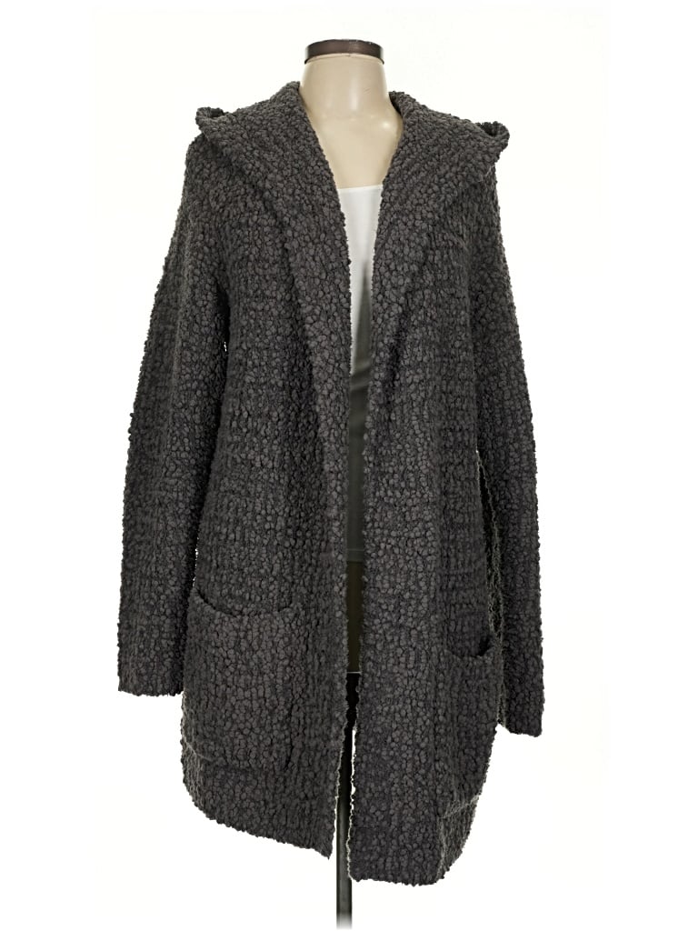 Pre-owned Barefoot Dreams Cardigan Sweater In Gray