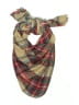 Unbranded 100% Acrylic Plaid Brown Red Scarf One size - photo 1