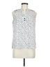 Cure 100% Polyester Polka Dots White Sleeveless Blouse Size M - photo 1