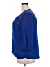Xhilaration 100% Polyester Blue 3/4 Sleeve Blouse Size XXL - photo 5