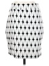 Renee C. Graphic White Casual Skirt Size S - photo 1