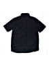 Old Navy Solid Black Short Sleeve Button-Down Shirt Size 10 - 12 - photo 2