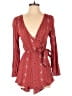 Miami 100% Rayon Paisley Burgundy Romper Size XS - photo 1