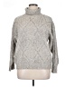 Alba Moda Tweed Gray Turtleneck Sweater Size 16 (estimated) - photo 1
