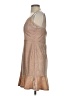 Crystal Doll 100% Polyester Tweed Tan Cocktail Dress Size 3 - photo 5
