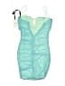 Alyce 100% Polyester Teal Cocktail Dress Size 4 - photo 2