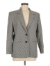 Koret 100% Polyester Houndstooth Gray Black Blazer Size 8 - photo 1