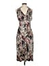 Connected Apparel Tropical Brown Cocktail Dress Size 6 - photo 1
