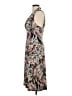 Connected Apparel Tropical Brown Cocktail Dress Size 6 - photo 5