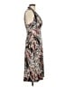 Connected Apparel Tropical Brown Cocktail Dress Size 6 - photo 4