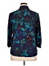 Dana Buchman 100% Polyester Floral Teal 3/4 Sleeve Blouse Size XL - photo 2