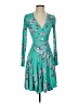 Splendid Teal Black Kimono Size XS - photo 1