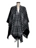 RACHEL Rachel Roy 100% Polyester Gray Poncho One size - photo 1