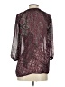 Faded Glory 100% Polyester Burgundy 3/4 Sleeve Blouse Size S - photo 2