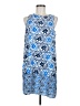 Mud Pie 100% Polyester Print Blue Casual Dress Size M - photo 1