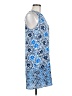 Mud Pie 100% Polyester Print Blue Casual Dress Size M - photo 4