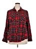 Maurices Plaid Red Long Sleeve Button-Down Shirt Size 20 (2) - photo 1