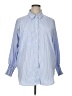 Assorted Brands 100% Polyester Stripes Blue 3/4 Sleeve Blouse Size XL - photo 1