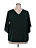 VIISHOW Green 3/4 Sleeve Blouse Size 2XL - photo 1