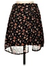 Blue Rain 100% Polyester Floral Black Casual Skirt Size S - photo 1