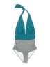 Cupshe Color Block Teal One Piece Swimsuit Size S - photo 1