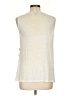 Ann Taylor Ivory Sleeveless Blouse Size L - photo 2