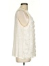 Ann Taylor Ivory Sleeveless Blouse Size L - photo 4