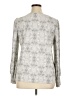 Rose + Olive Silver Long Sleeve Blouse Size XL - photo 2