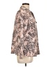 Notations Animal Print Tan Long Sleeve Blouse Size L - photo 4
