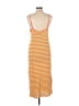 Double Zero Stripes Orange Casual Dress Size L - photo 2
