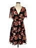 Madewell 100% Polyester Floral Black Casual Dress Size 4 - photo 1