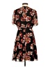 Madewell 100% Polyester Floral Black Casual Dress Size 4 - photo 2