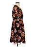 Madewell 100% Polyester Floral Black Casual Dress Size 4 - photo 4
