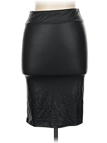 Arden B. Faux Leather Skirt (view 1)