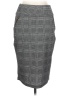 Soho Lady Houndstooth Gray Casual Skirt Size L - photo 1