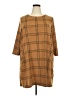 Massini Plaid Brown Casual Dress Size 2X - photo 1