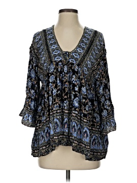 Tunique Femme Free People - Rouge, épaule Dénudée, Manches 3/4 - Taille XS - Occasion Très Bon état